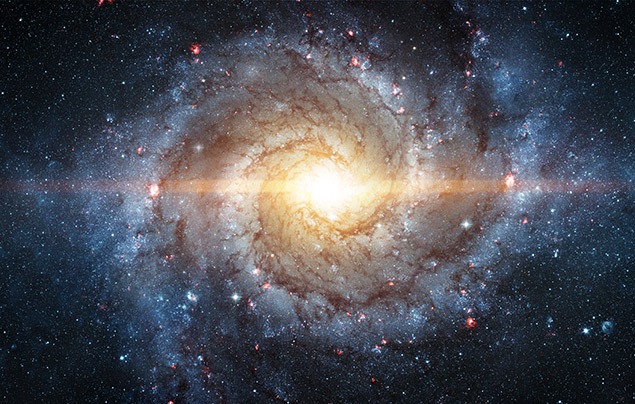 einstein facts | a galaxy swirls