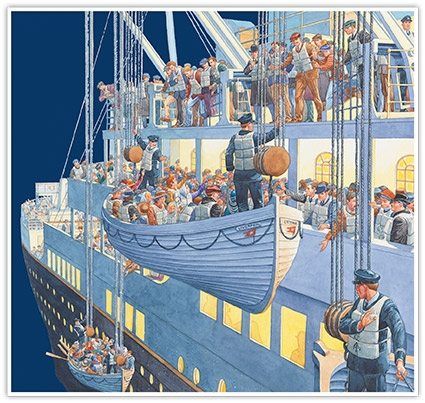 Twenty Titanic Facts - lifeboats 