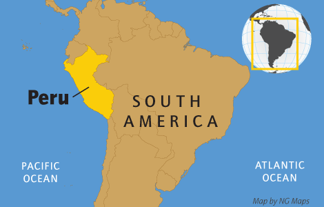 Peru facts - map