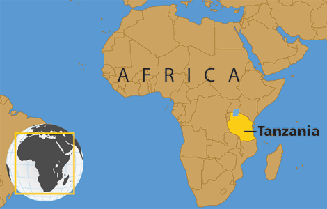Tanzania Facts - map