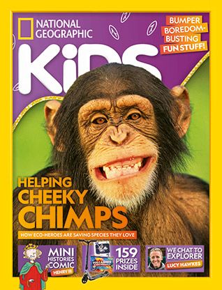 National Geographic Kids magazine: chimp cover