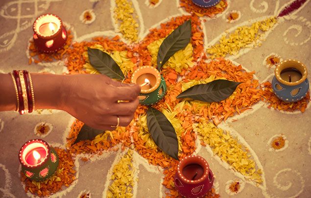 Facts about Diwali - rangoli