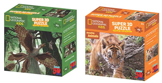 4 Designs National Geographic Kids Super 3D Moving Animal Placemat 