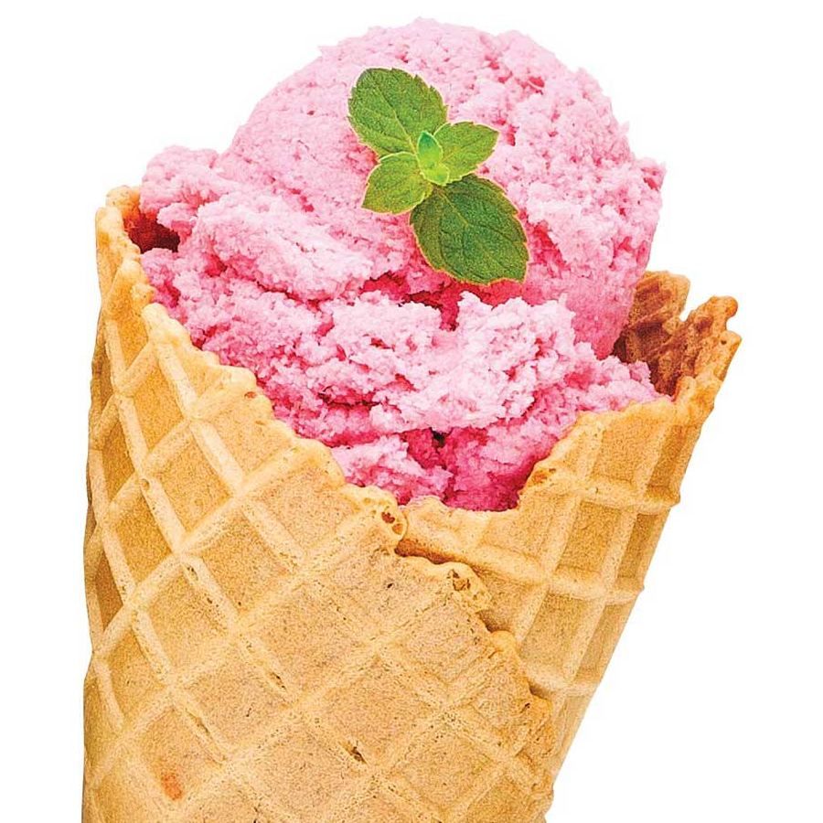 Ice cream in a cone