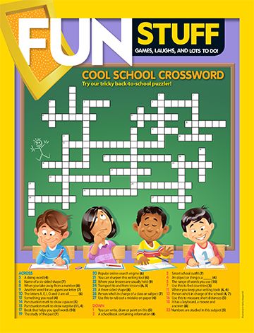 Back to school crossword primary resource - small image