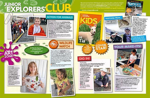 Write to us!, Junior Explorers' Club