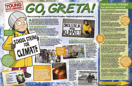 National Geographic Kids subscription: image of a magazine spread