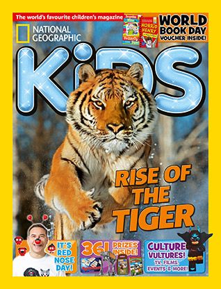National Geographic Kids magazine: tiger cover