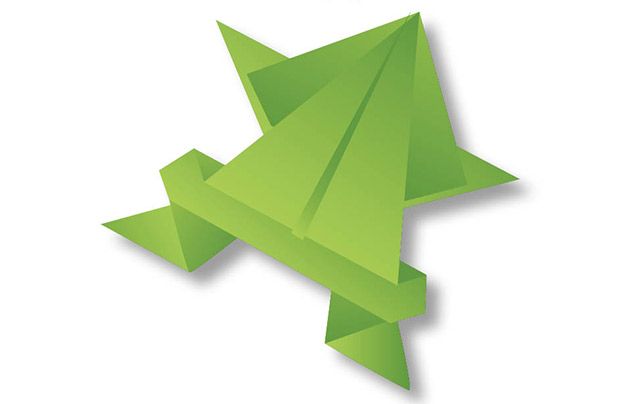 Origami for kids: frog