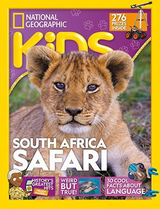 National Geographic Kids magazine: lion cover