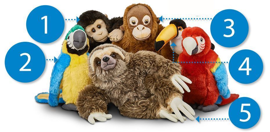 National geographic deals plush animals