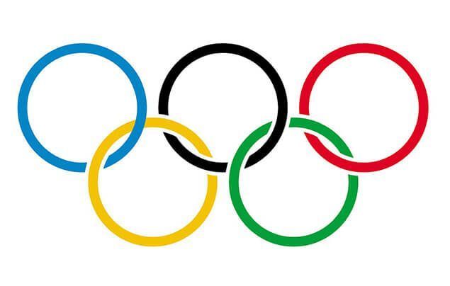 Facts about the Olympics | five interlocking rings - a blue, yellow, black, green, and red
