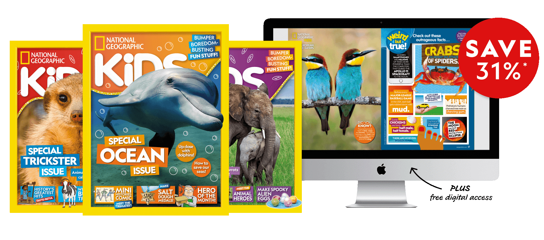 Give kids a flying start with a National Geographic Kids magazine