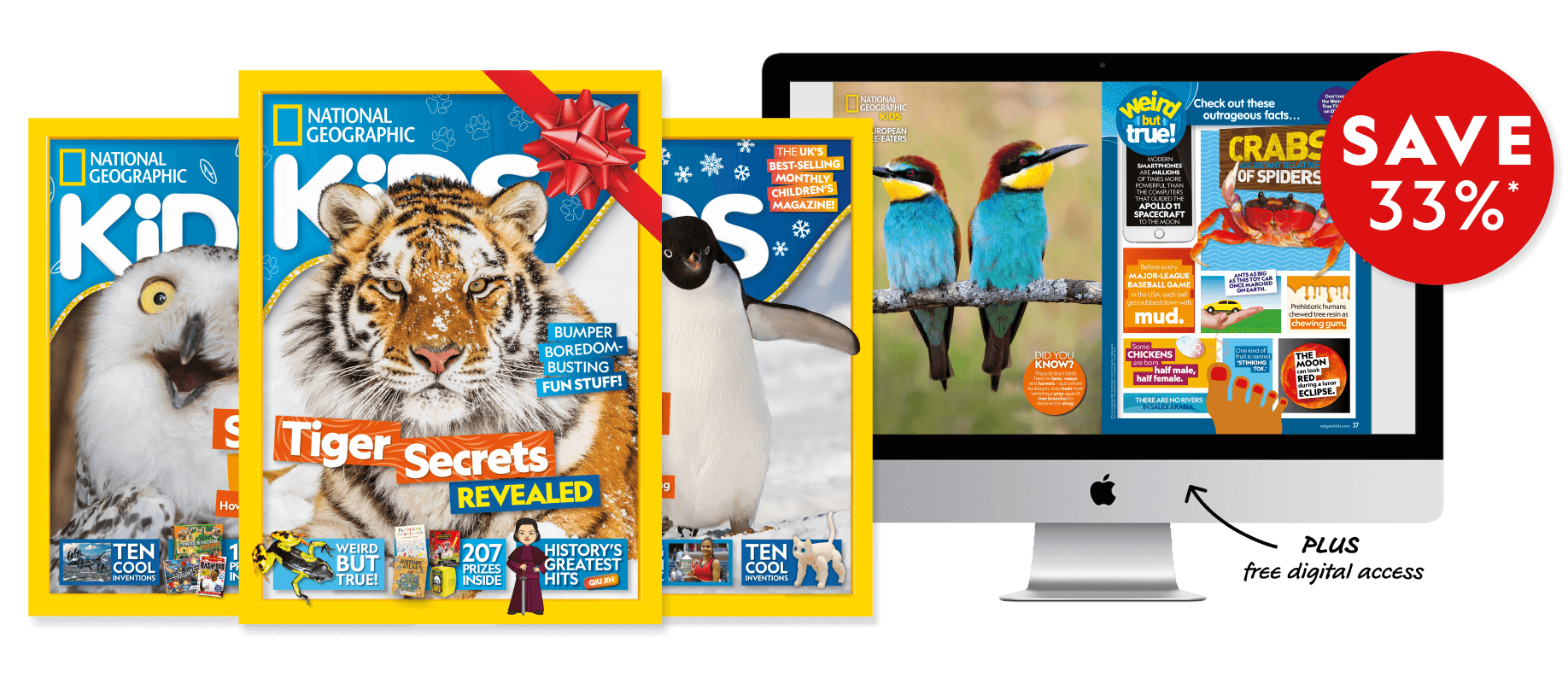Have a wild Christmas with a National Geographic Kids magazine subscription