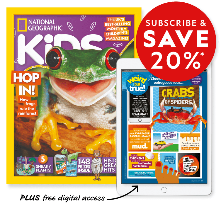 Nurture their love of reading with a National Geographic Kids magazine subscription