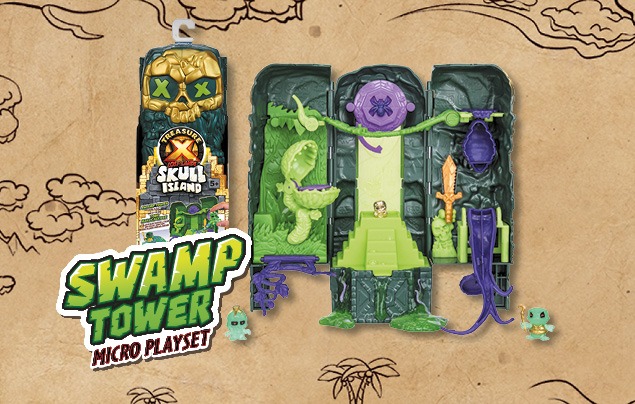 Treasure X Lost Lands Skull Island Swamp Tower Micro Playset