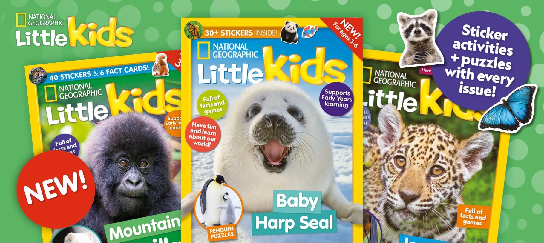 Nurture their love of learning<br/>
<span>with a National Geographic Little Kids subscription</span>