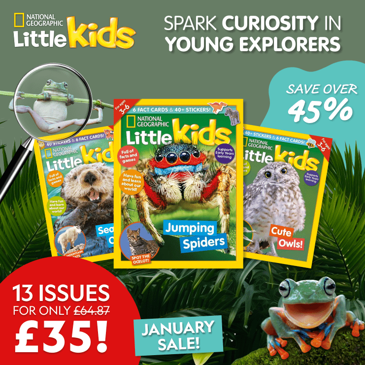 Kickstart early-years learning with a<br>National Geographic Little Kids subscription