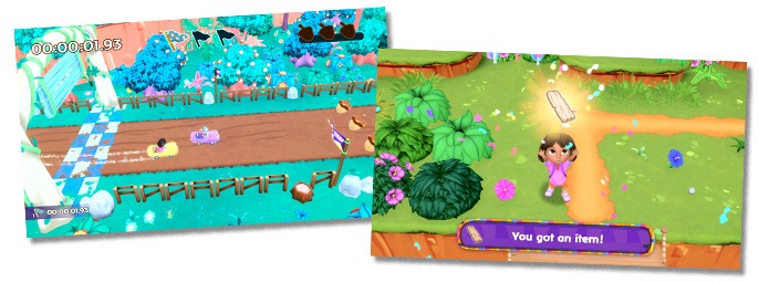 Screenshots of Dora Rainforest Rescue gameplay