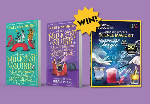 Win Millicent Quibb books and a science experiment kit