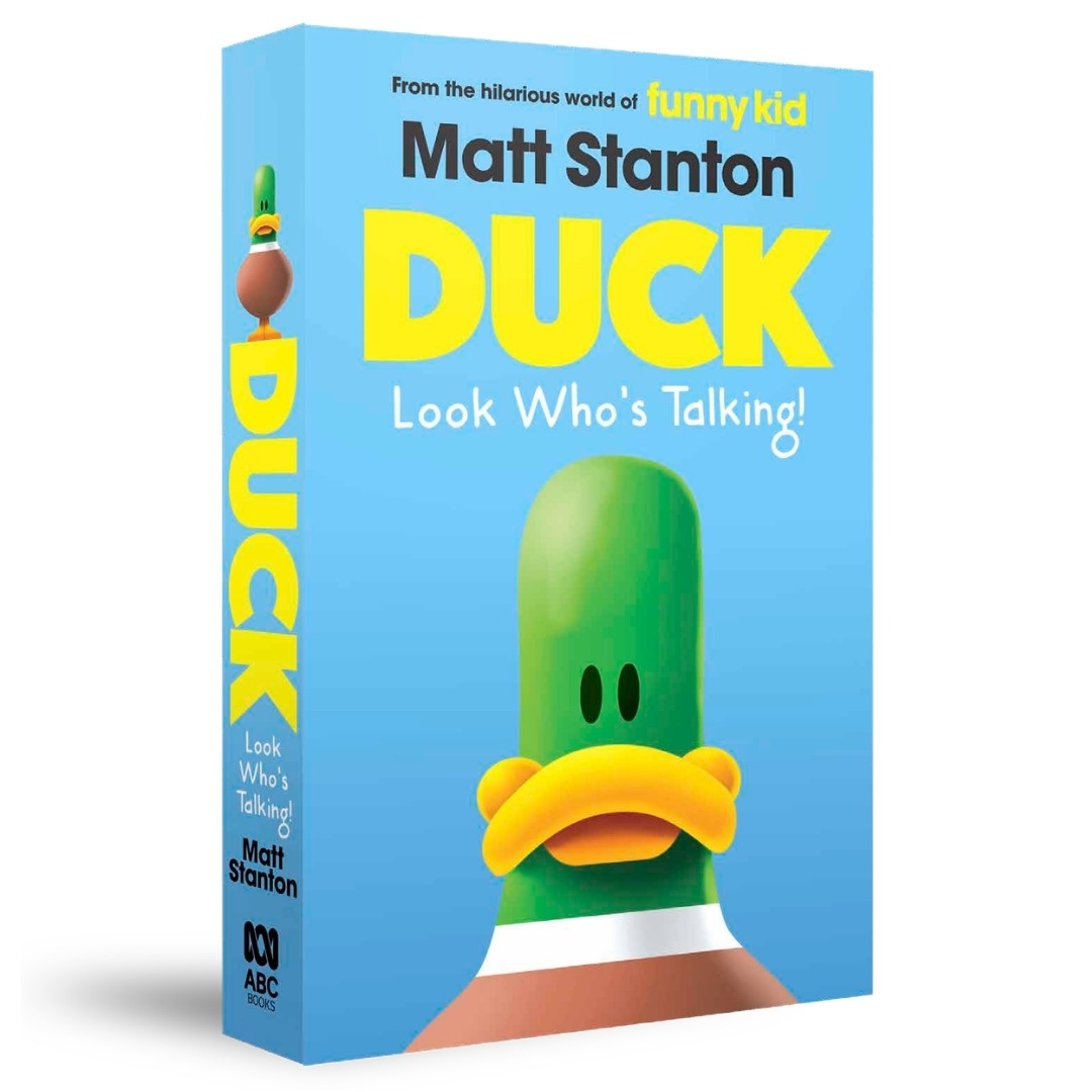DUCK Look Who's Talking book cover by Matt Stanton