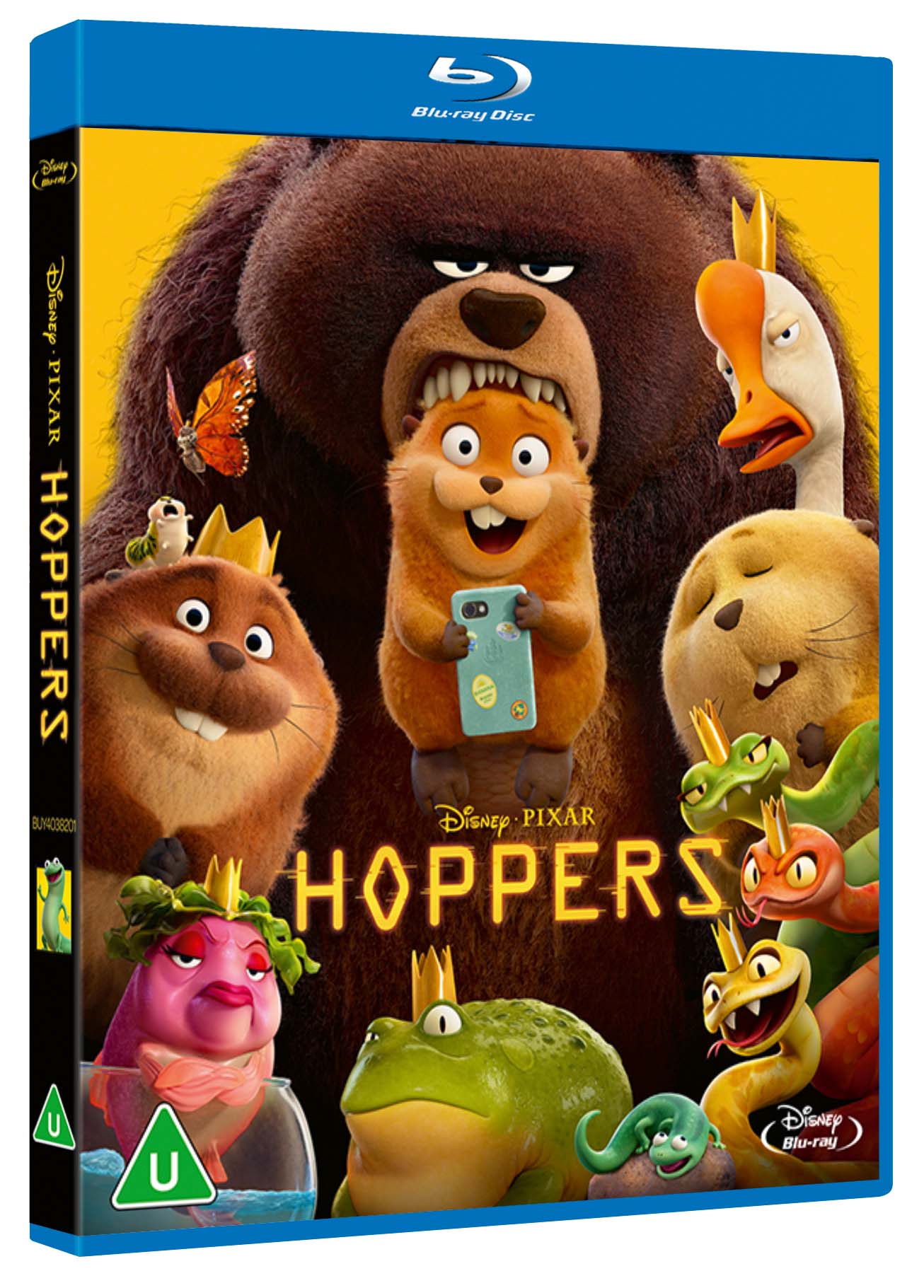 DVD cover for the Disney Hoppers film