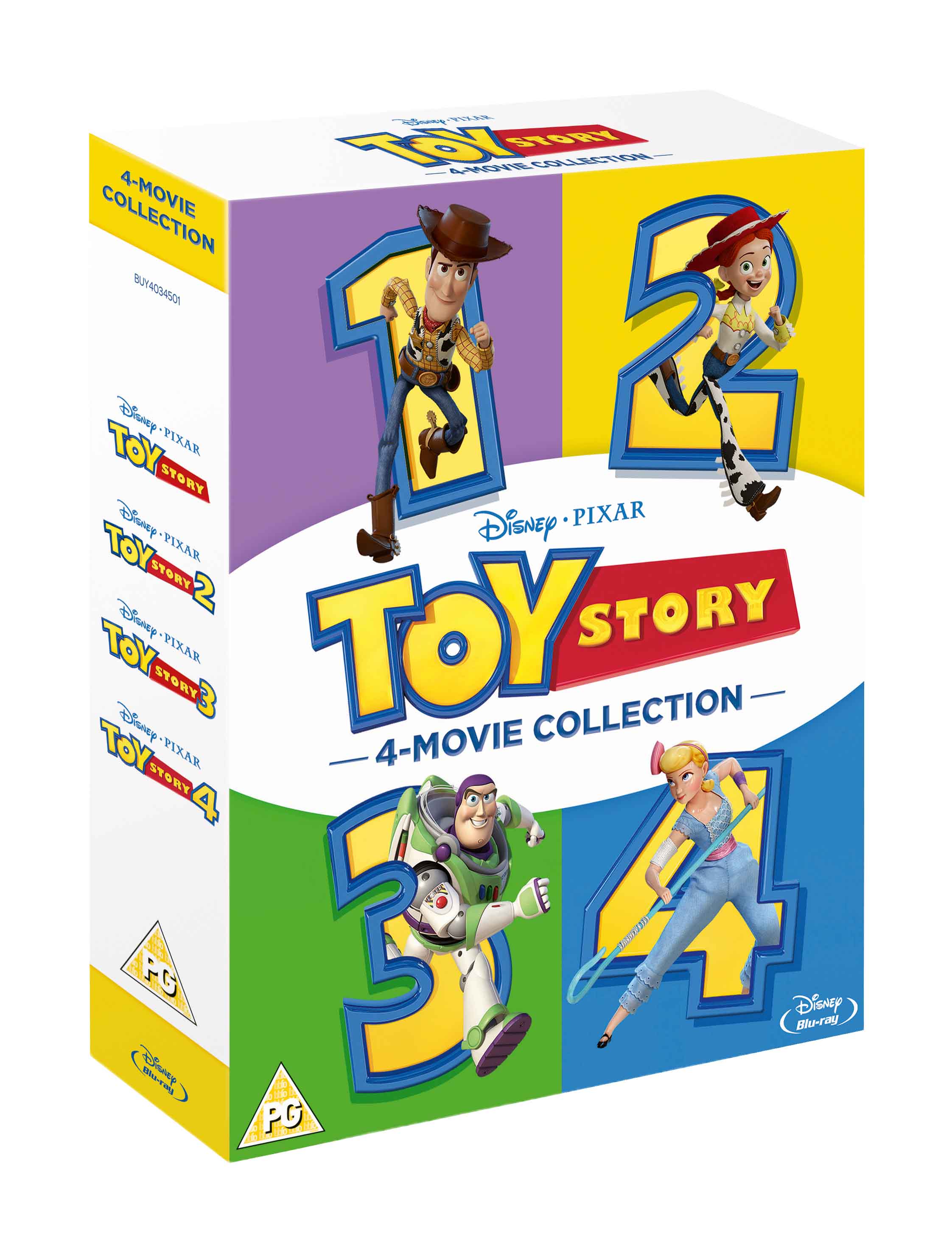 Disney and Pixar's Toy Story 1, 2, 3, 4 boxset